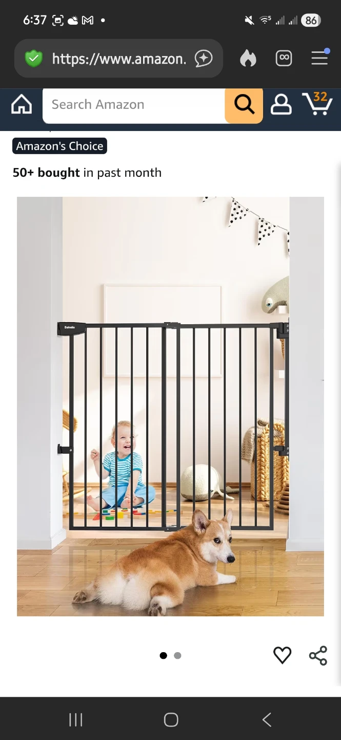 Babelio Retractable Baby Gate - Brown Wood Pattern - photo 4