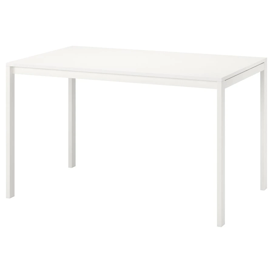 White IKEA Melltorp  Dining Table