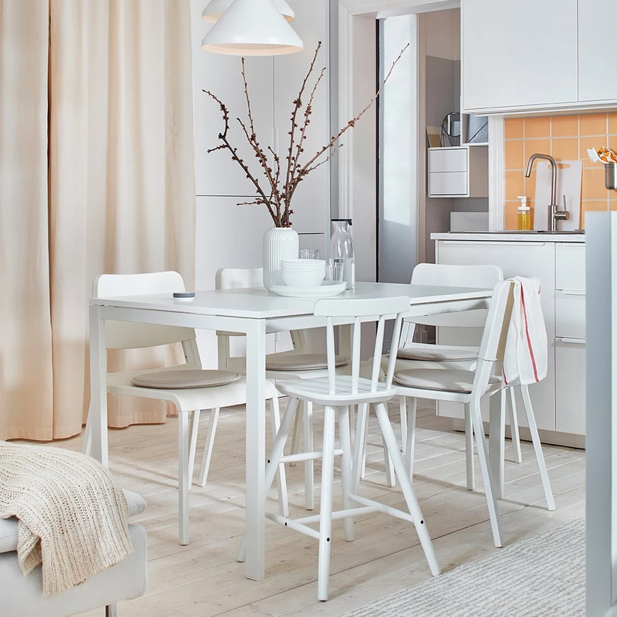 White IKEA Melltorp  Dining Table - photo 4