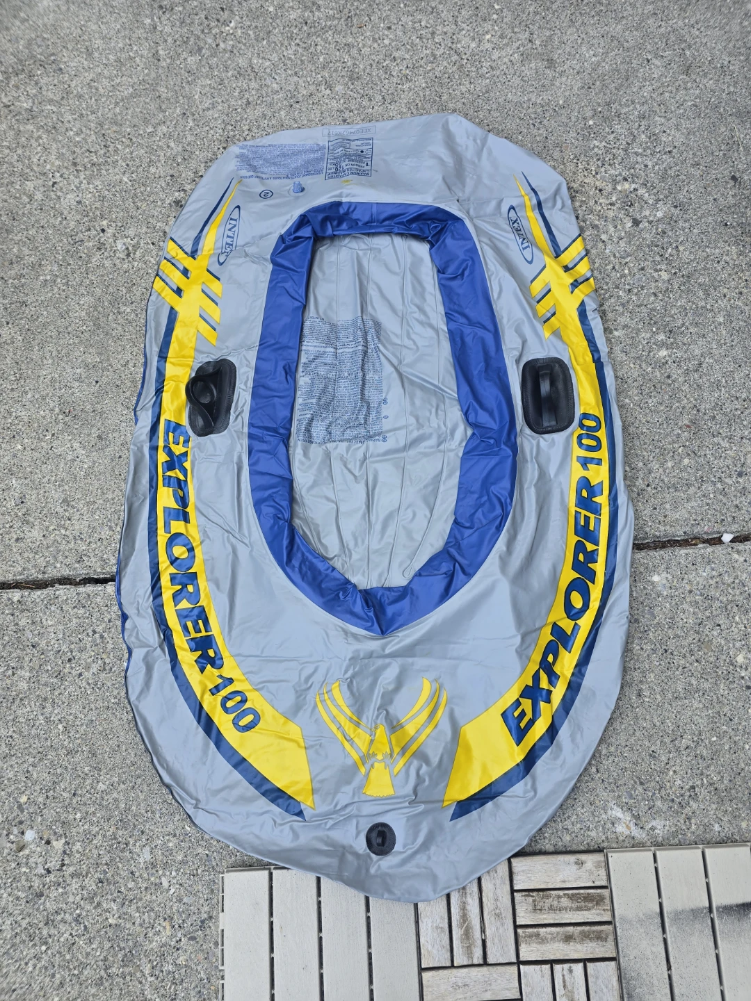 Intex Explorer 100 1 Person Youth Pool Lake Inflatable Raft Row
