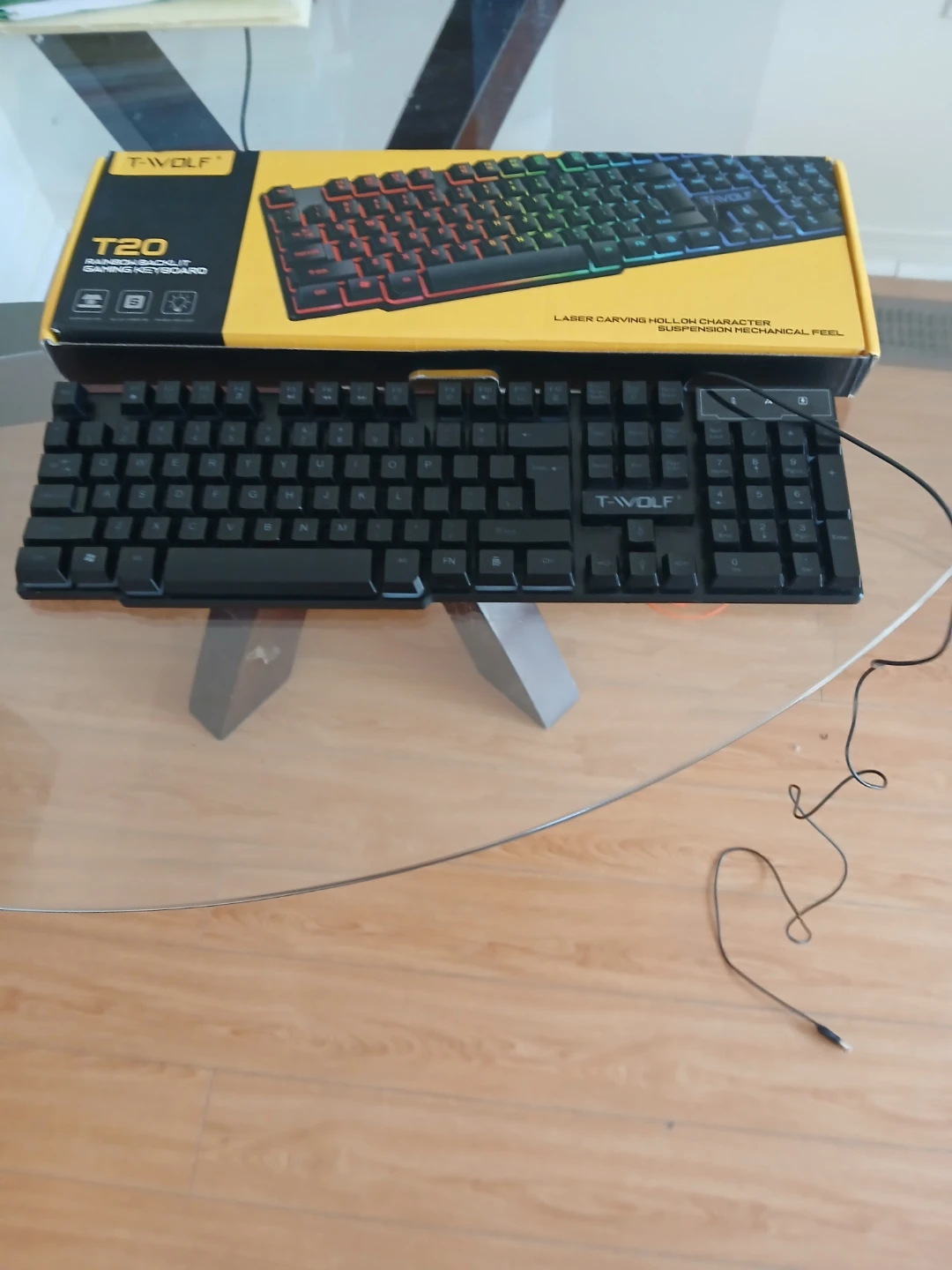 T20 T-WOLF Rainbow Backlit Gaming Keyboard - photo 3