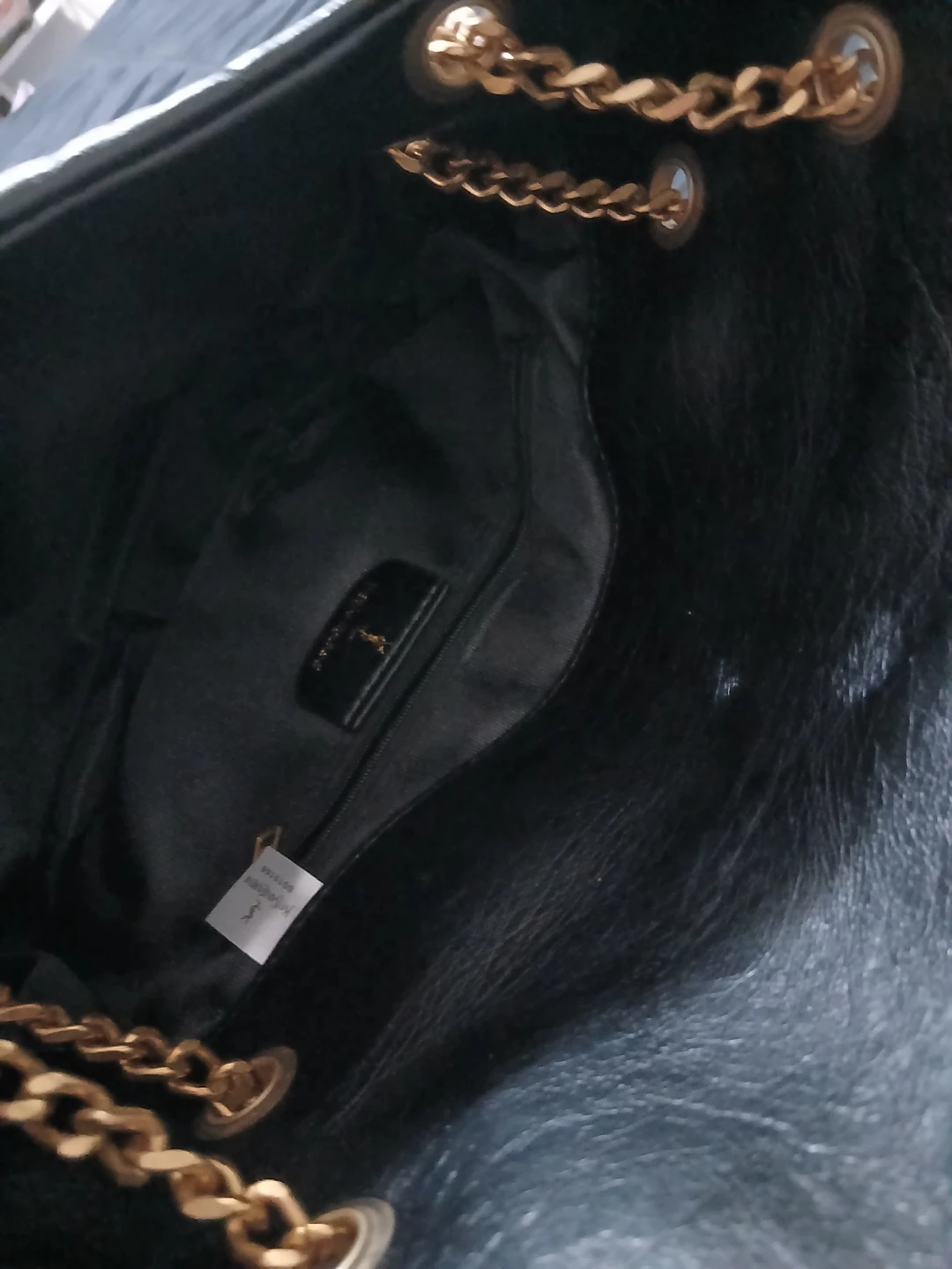 Black soft leather bag - photo 3