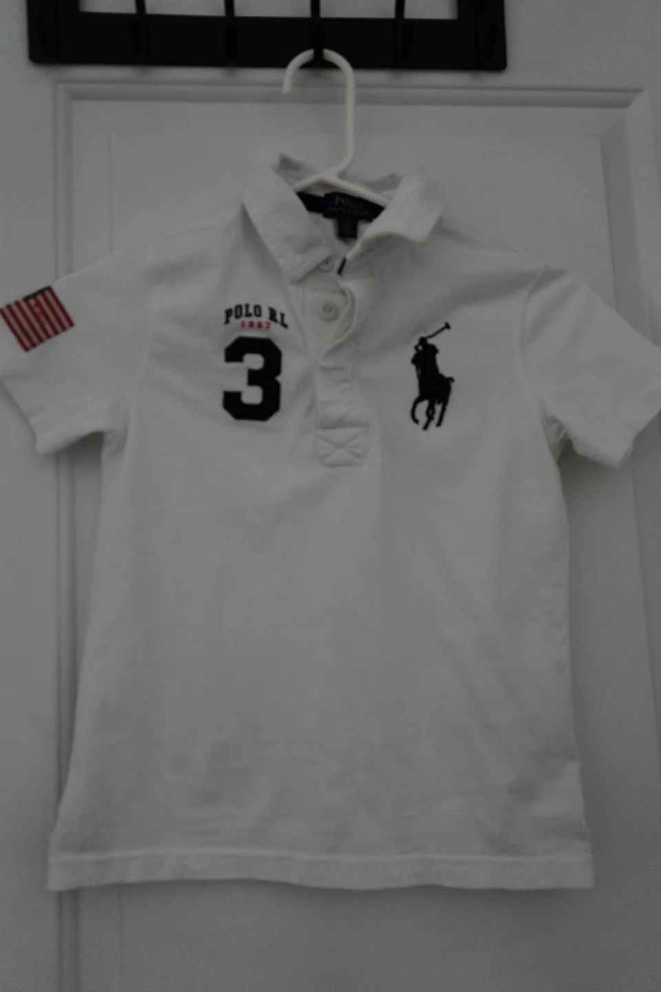 Polo Ralph Lauren White Polo Shirt - Size 7