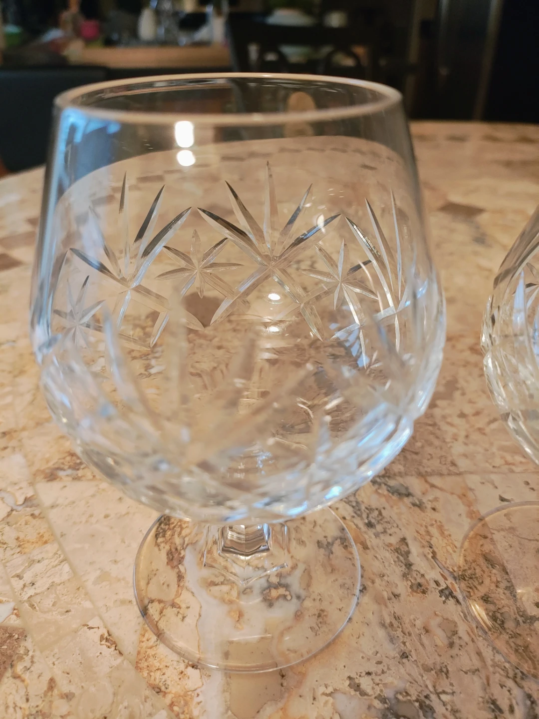 Set of 2 Crystal Brandy Snifter Glasses - photo 2