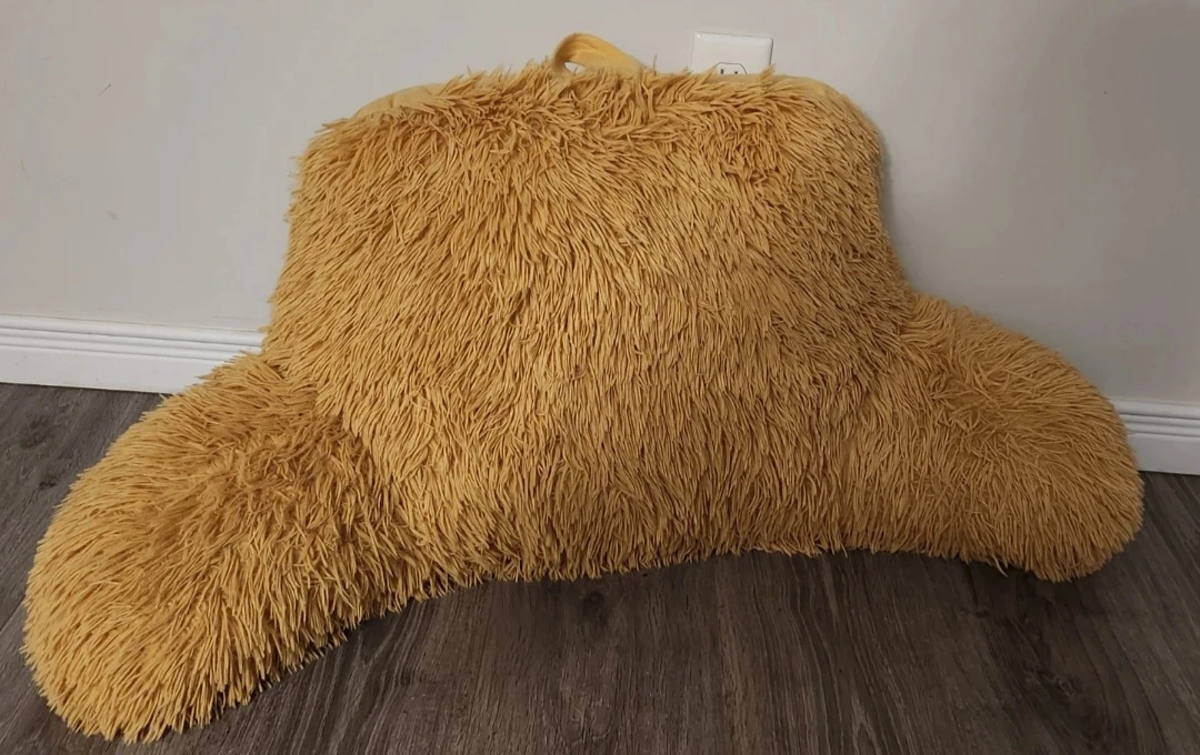 Fuzzy Lumbar Support Pillow and Velvet Throw Pillow - photo 2