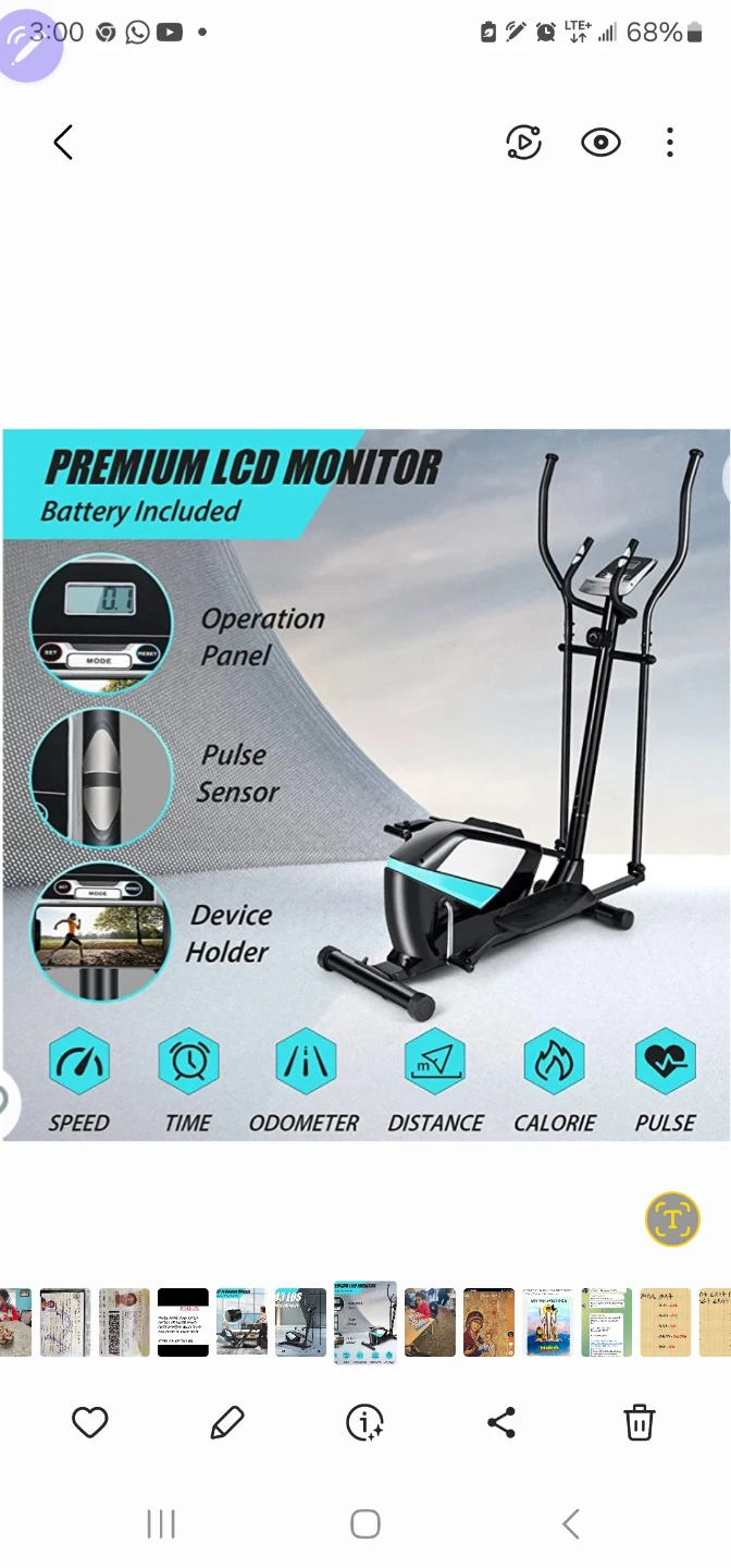 Elliptical Machine with Premium LCD Monitor