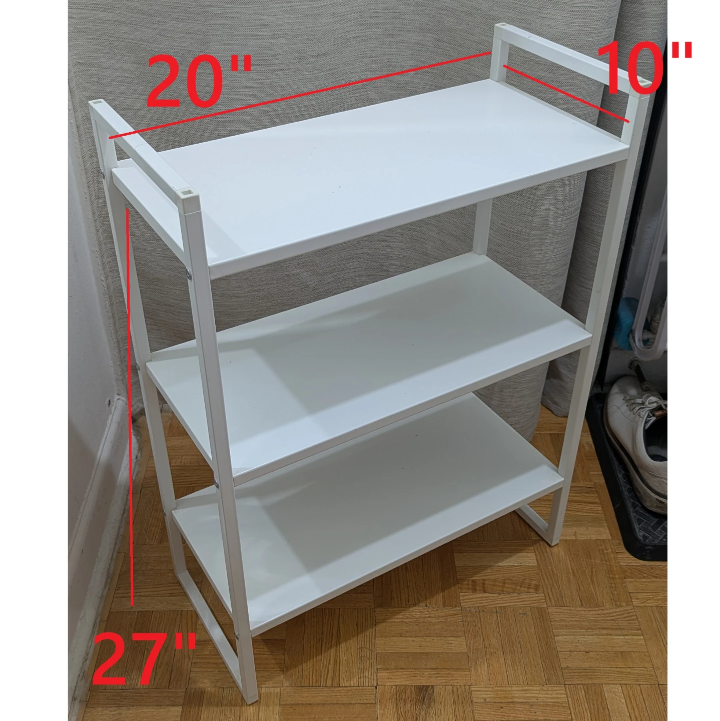 IKEA Metal 3-Tier Floor Rack Storage Organizer Stand Shelf Rack
