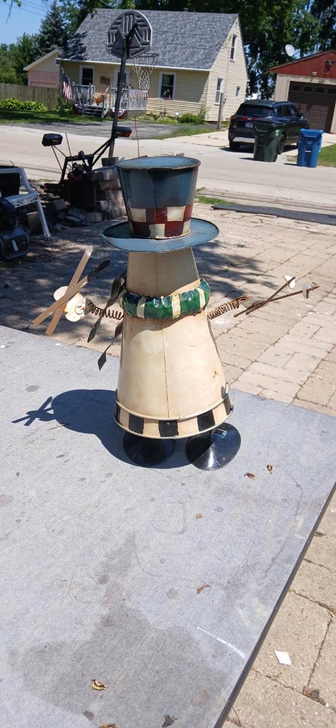 Metal Snowman Decoration - photo 2