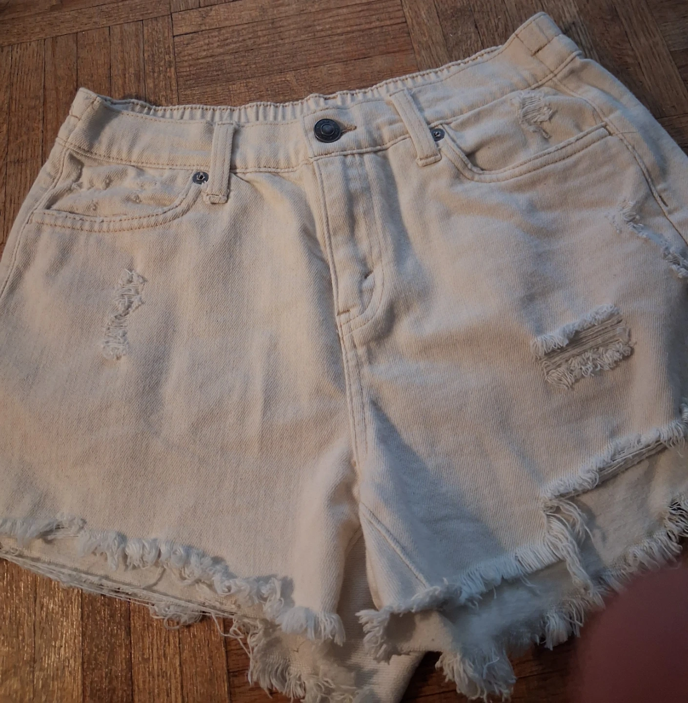 Aerie Distressed Denim Shorts
