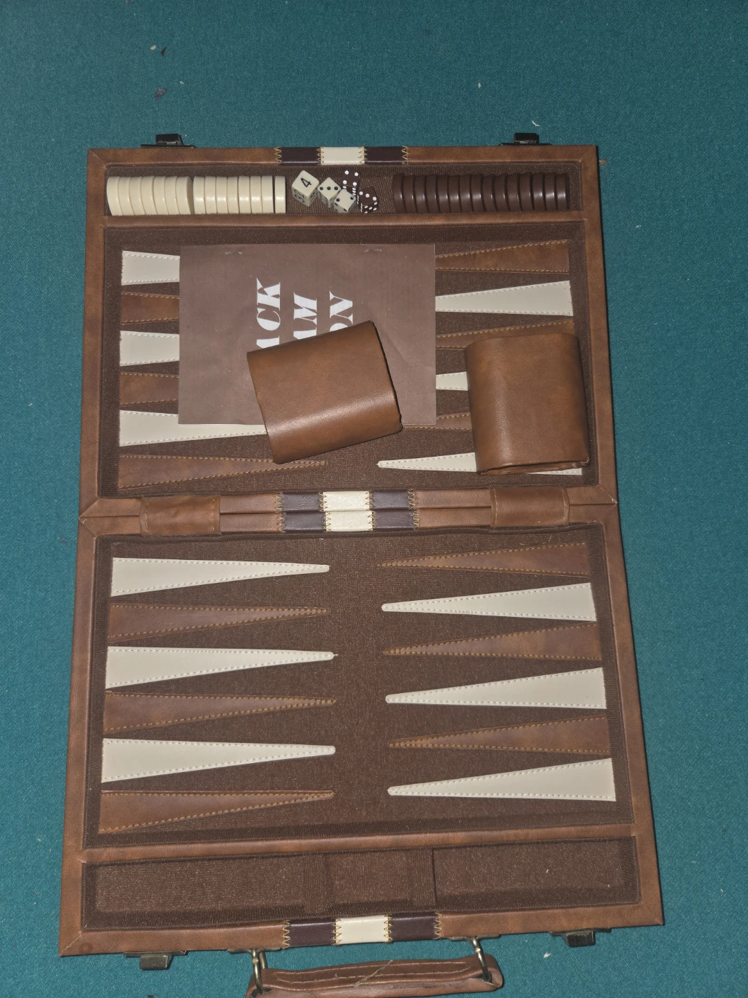 Leather Backgammon Set