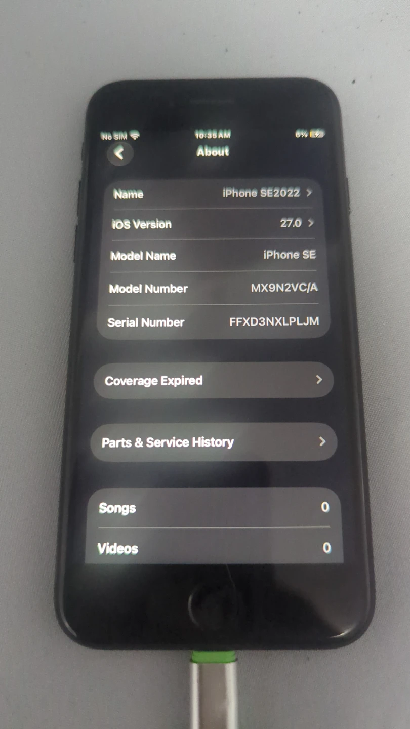 Apple iPhone SE (2022) Black