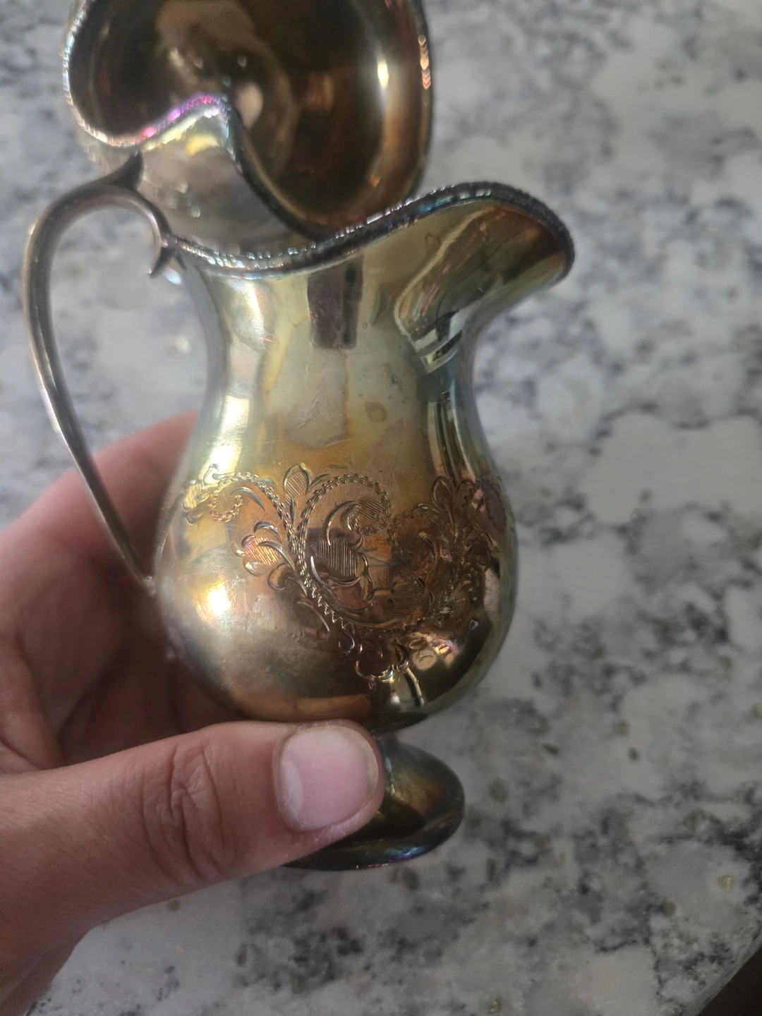 Silver Creamer and Sugar Bowl Set - photo 2