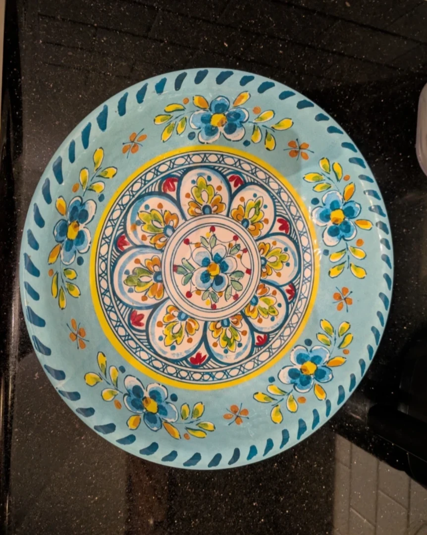 Decorative Ceramic Plate 13.8"