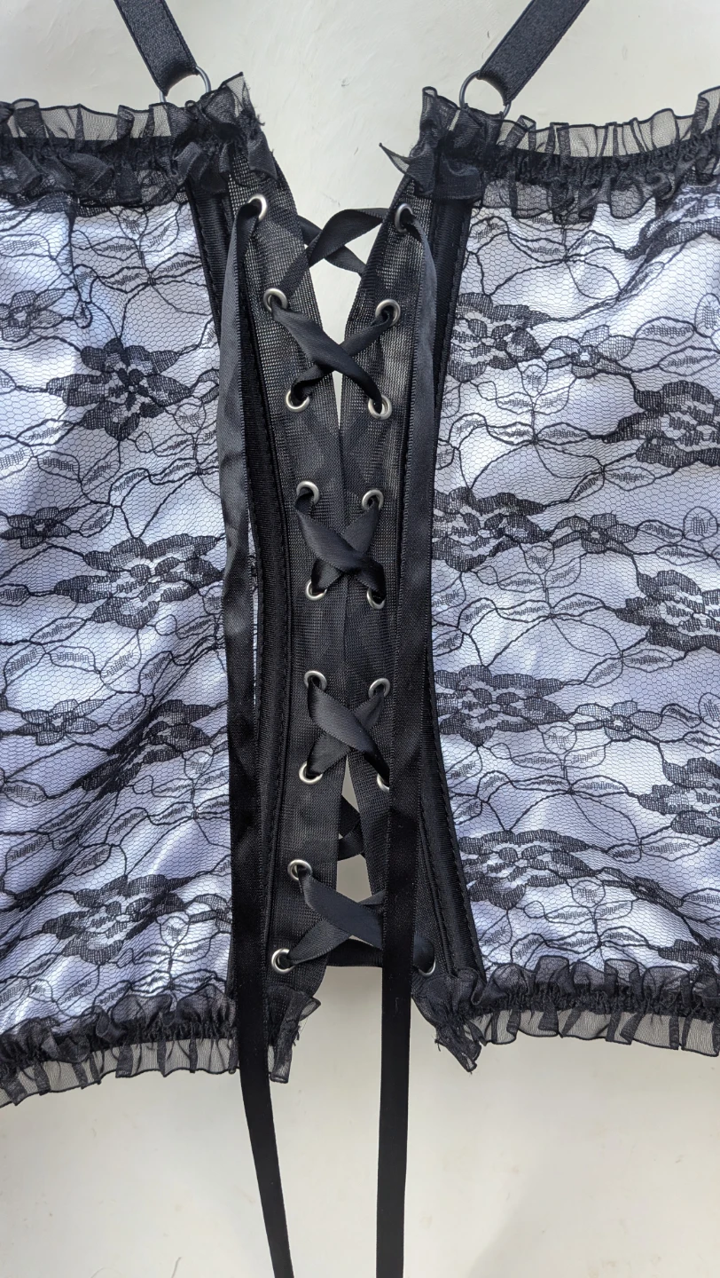 Black & white Lace Corset sz Medium from Coquette - photo 5