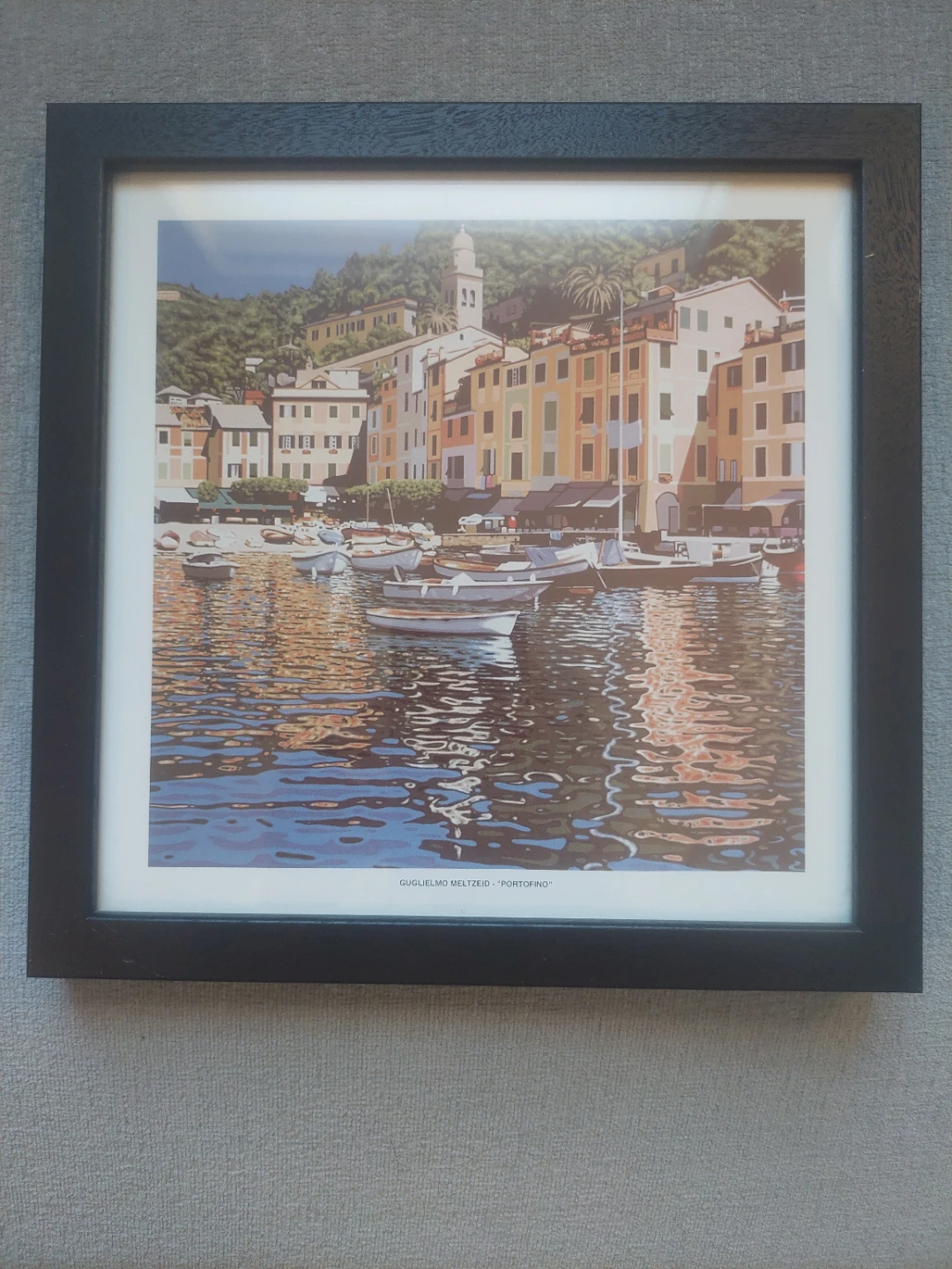 Guglielmo Meltzoid "Portofino" Framed Print 10.5" x 10.5" - photo 2