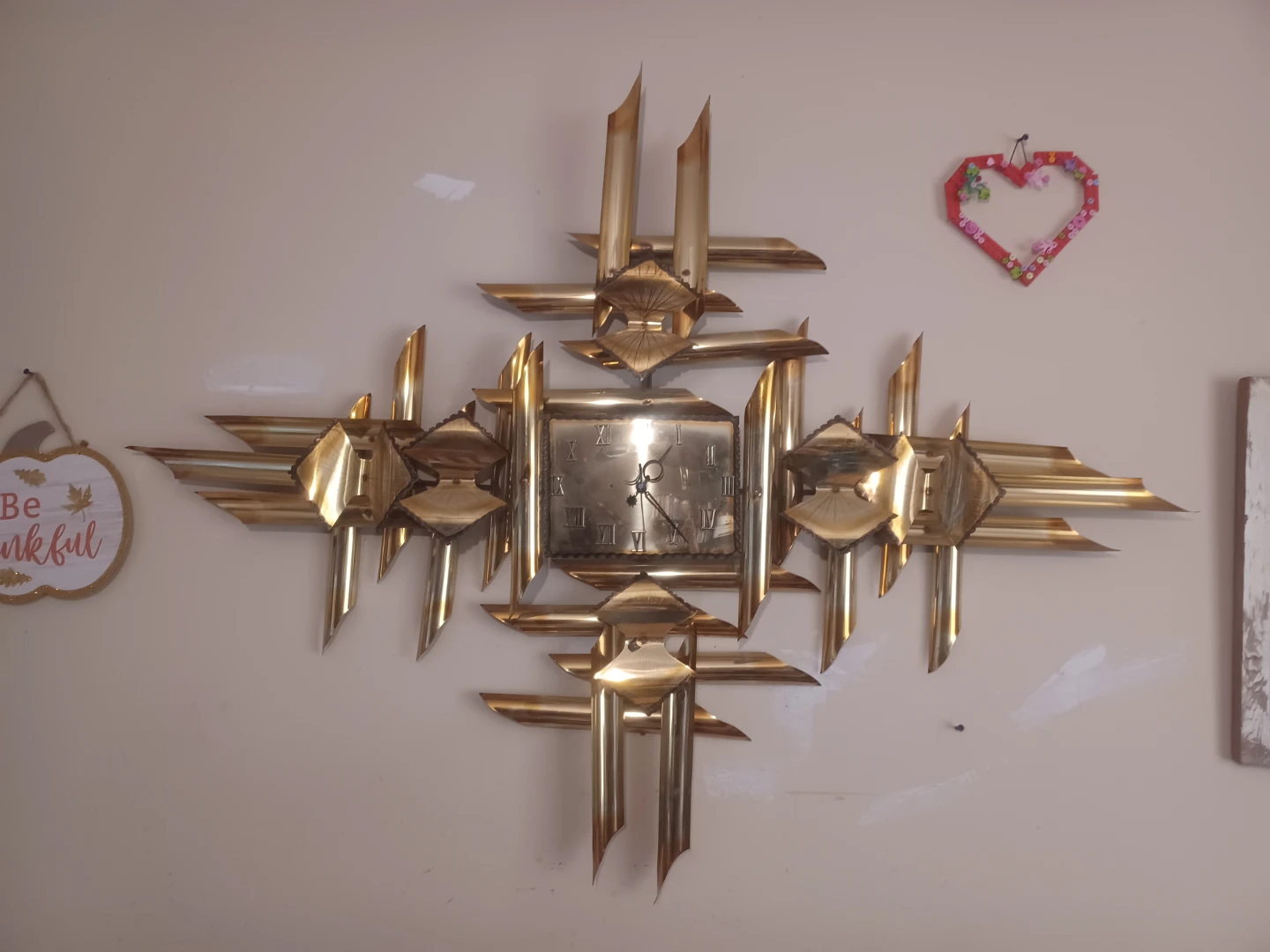 Vintage Brass Wall Clock