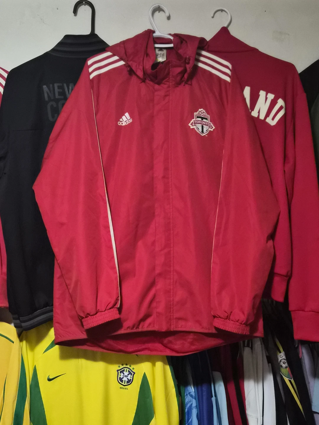 Rare Toronto FC Adidas canada soccer windbreaker jacket