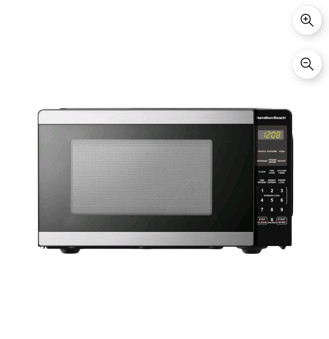 Hamilton Beach Countertop Microwave 0.9 cu ft 900W Silver - photo 2