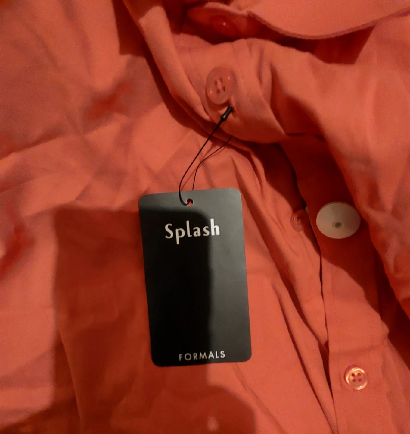Splash Formals Men's Orange Short Sleeve Shirt - photo 5