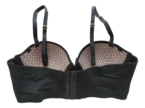Daisy Fuentes Black Strapless Convertible Bra - photo 4
