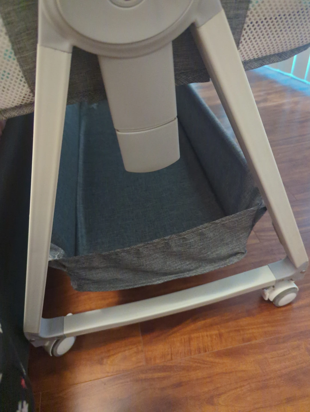 Grey Baby Bassinet with Canopy and Storage Basket - photo 2