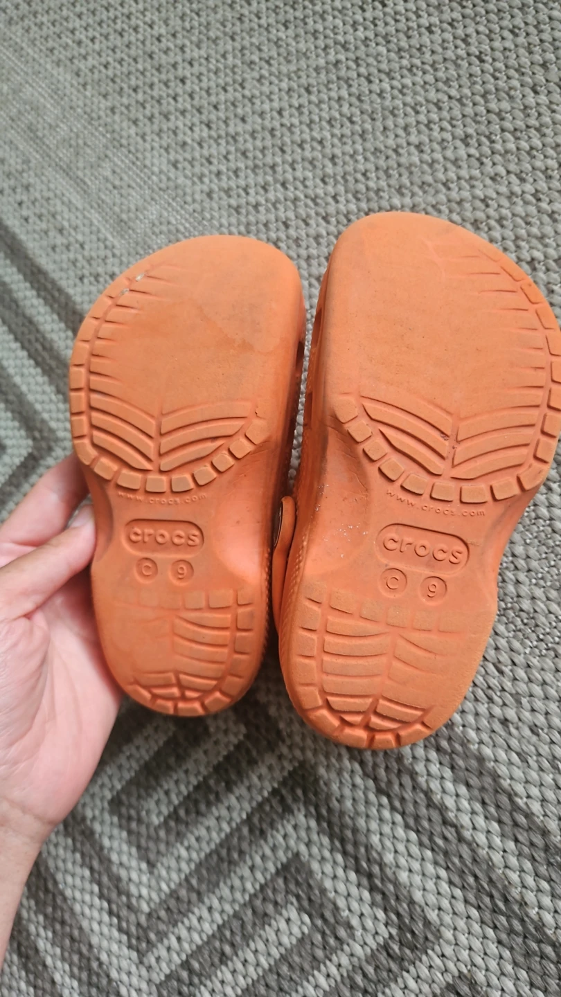 Orange Crocs Clogs Size 9 - photo 2