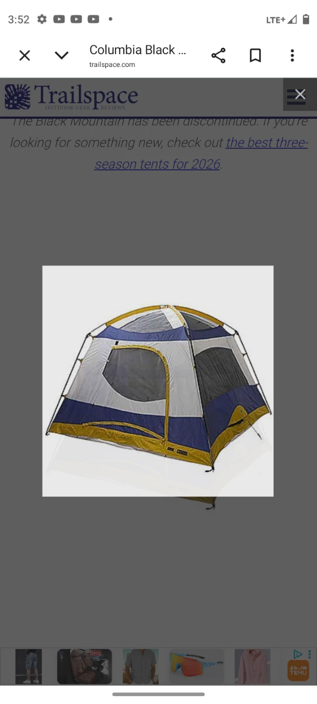 Columbia Black mountain 6 person tent