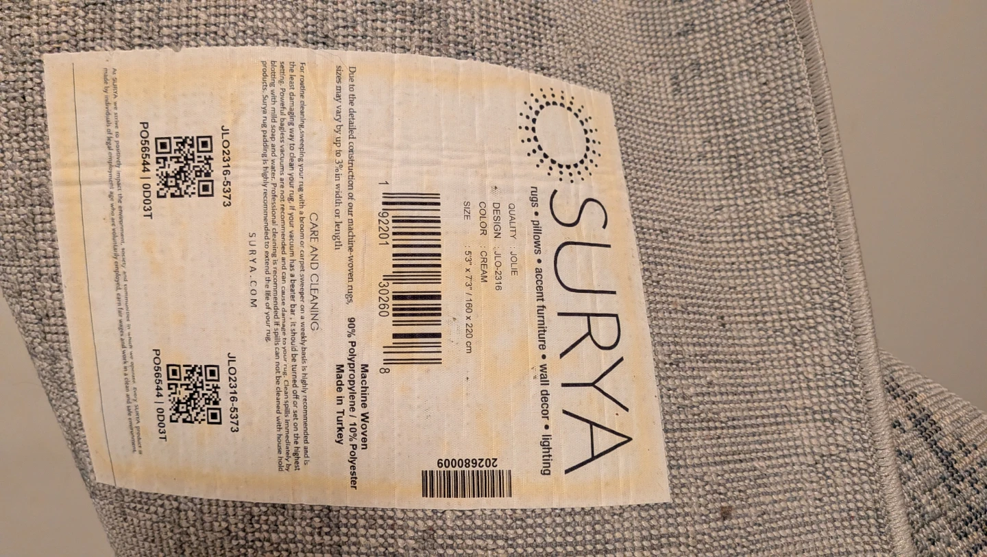 Surya Cream Rug 5'3" x 7'3" - photo 2