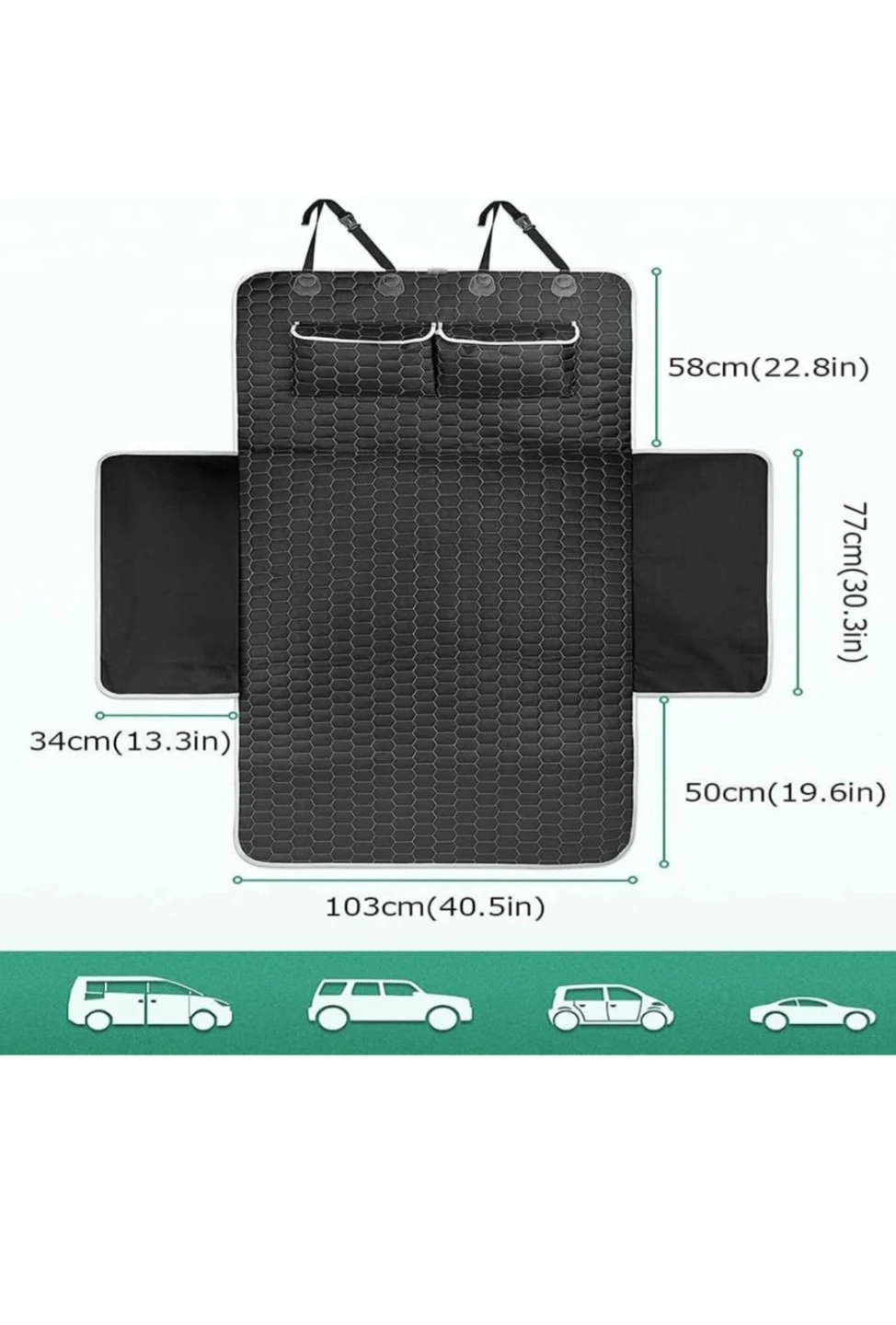 Universal Black Quilted Cargo Liner - photo 2