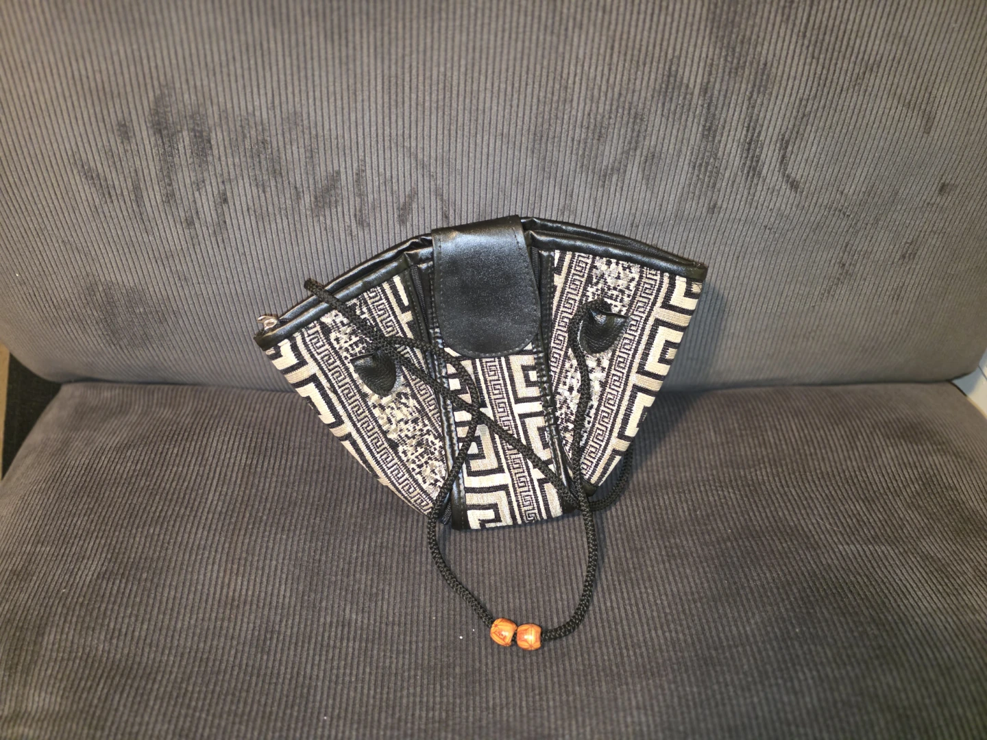 Vintage-Style Woven Tapestry Fan Bags – Boho Shoulder Purses - photo 2