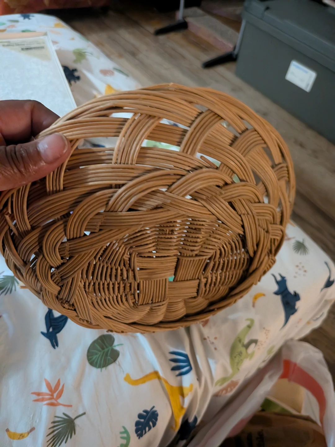 Woven Rattan Basket - photo 2