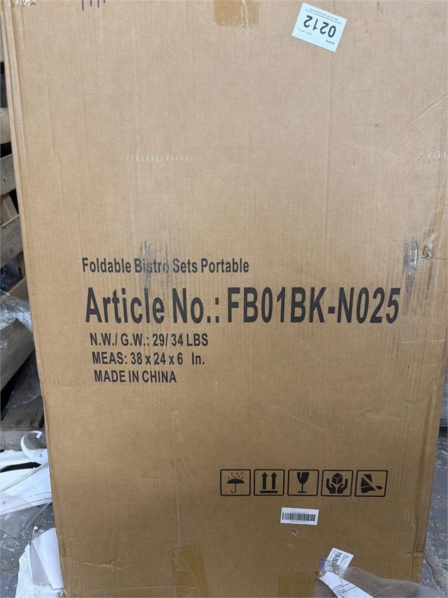BN<> Foldable Bistro Sets Portable. 2 chairs with table - photo 4