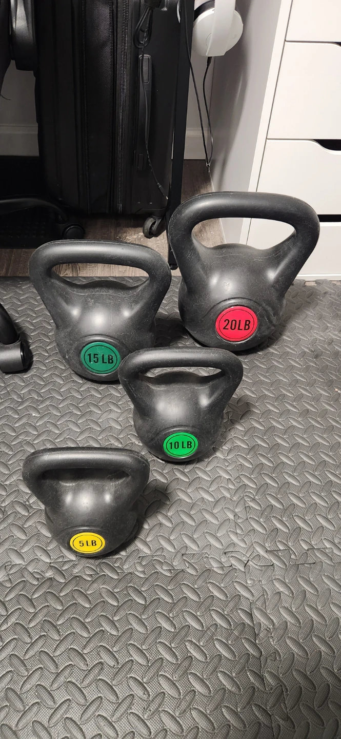 Kettlebell Set (5lb, 10lb, 15lb, 20lb)