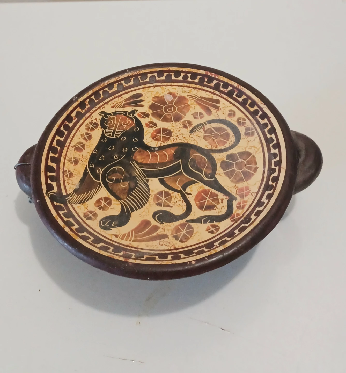 Greek Hand-painted Replica Plate