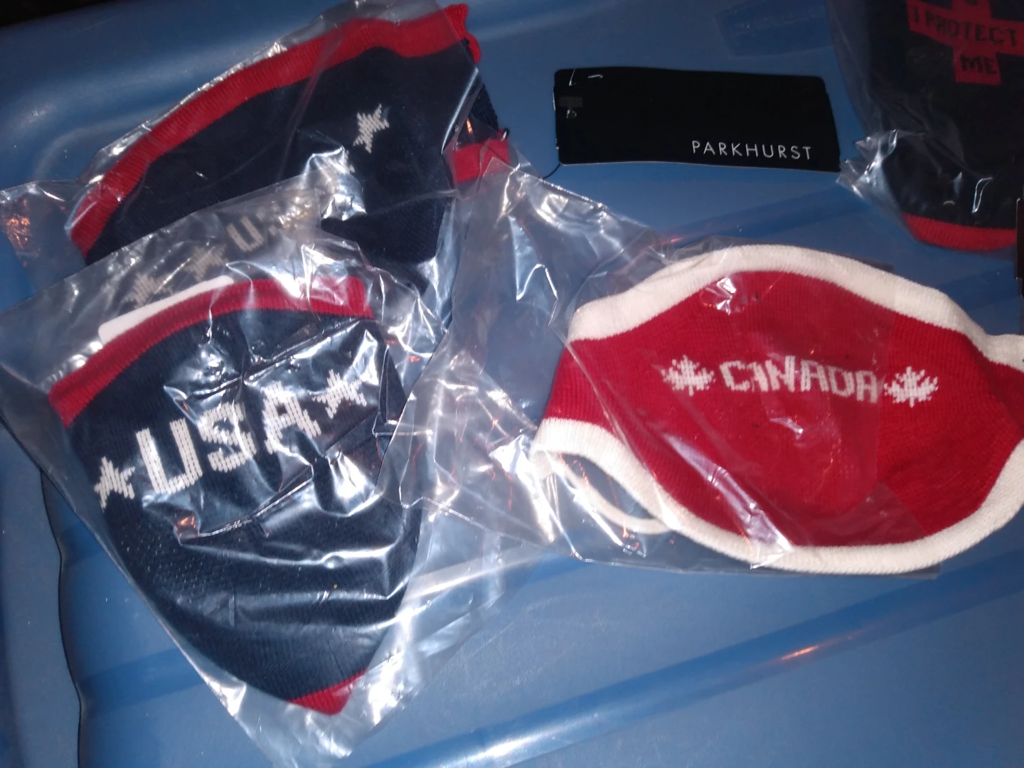Parkhurst Face Masks diff designs read descrip Asst pricing