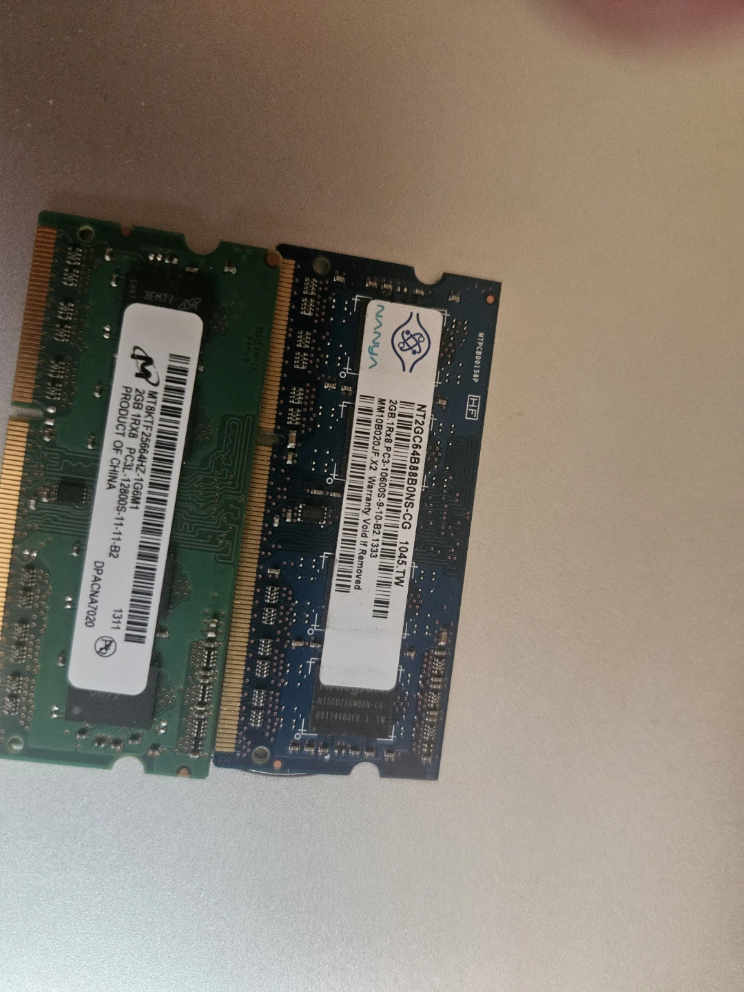 2GB DDR3 Laptop RAM Sticks (2x)