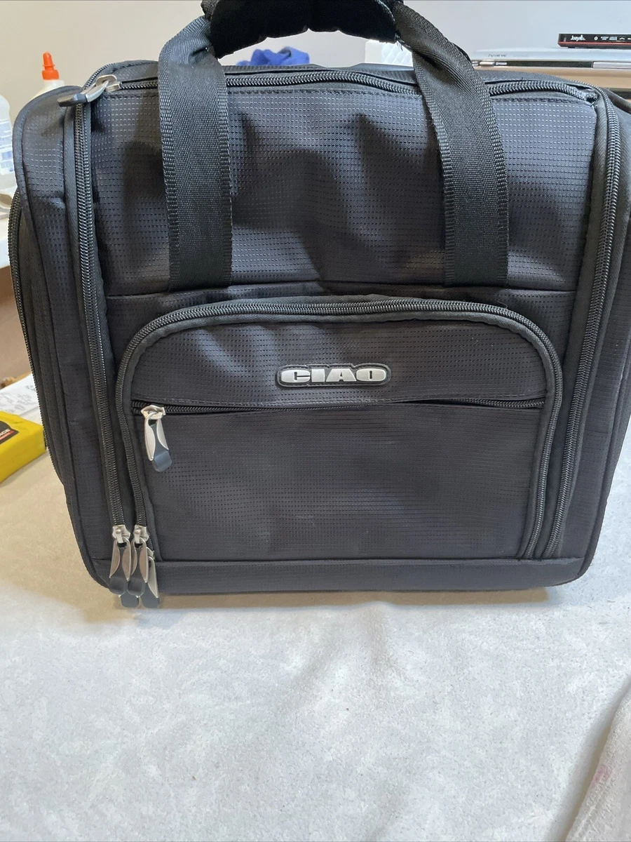 CIAO Black Rolling Carry-On Luggage