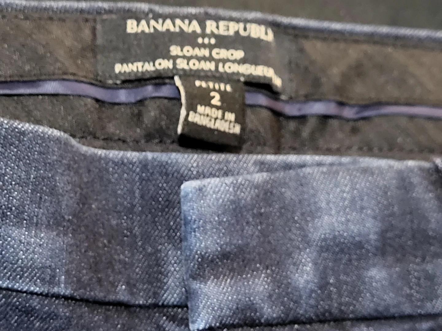 Banana Republic Sloan Crop Pants Size 2 Petite - photo 3