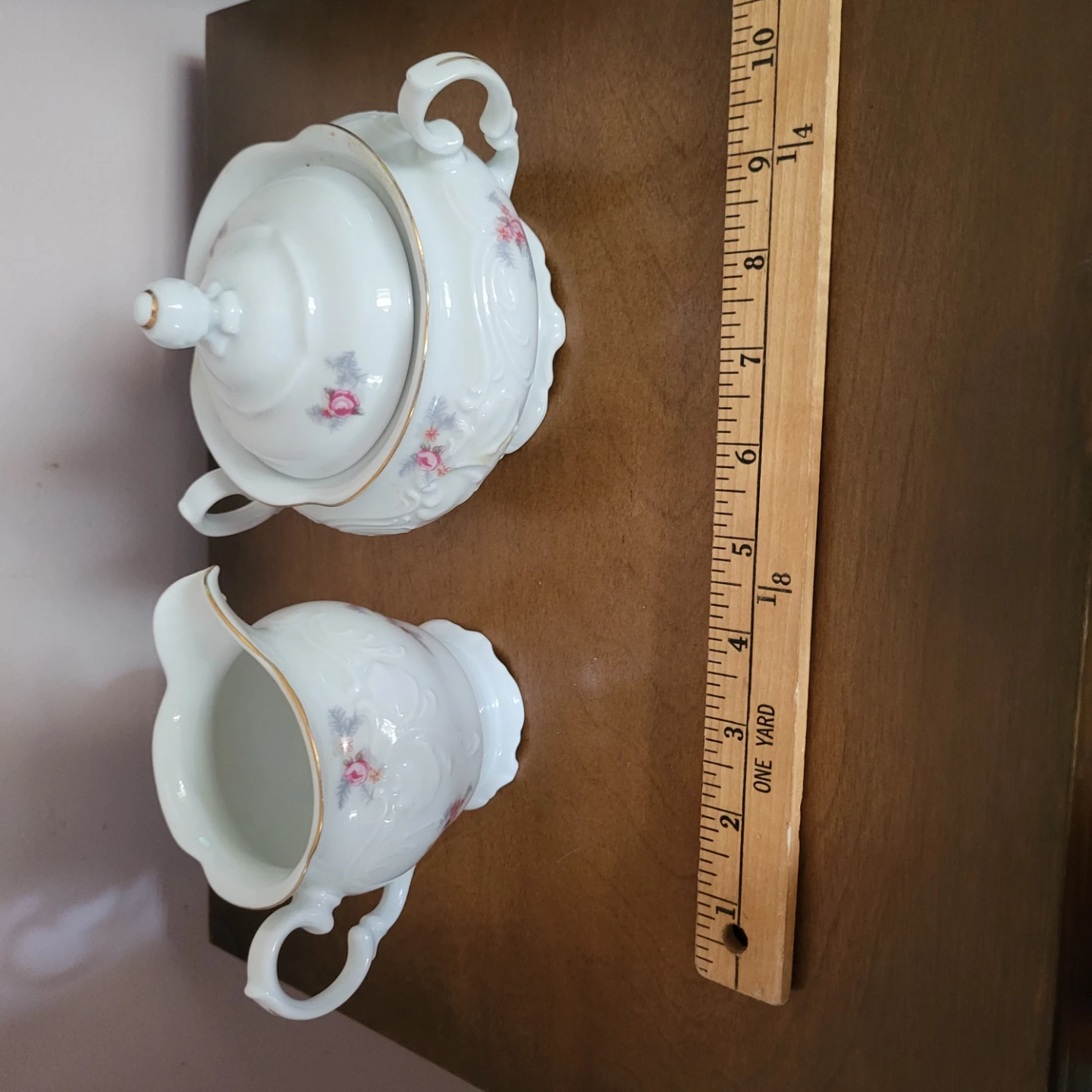 Wawel Porcelain Sugar Bowl and Creamer Set
