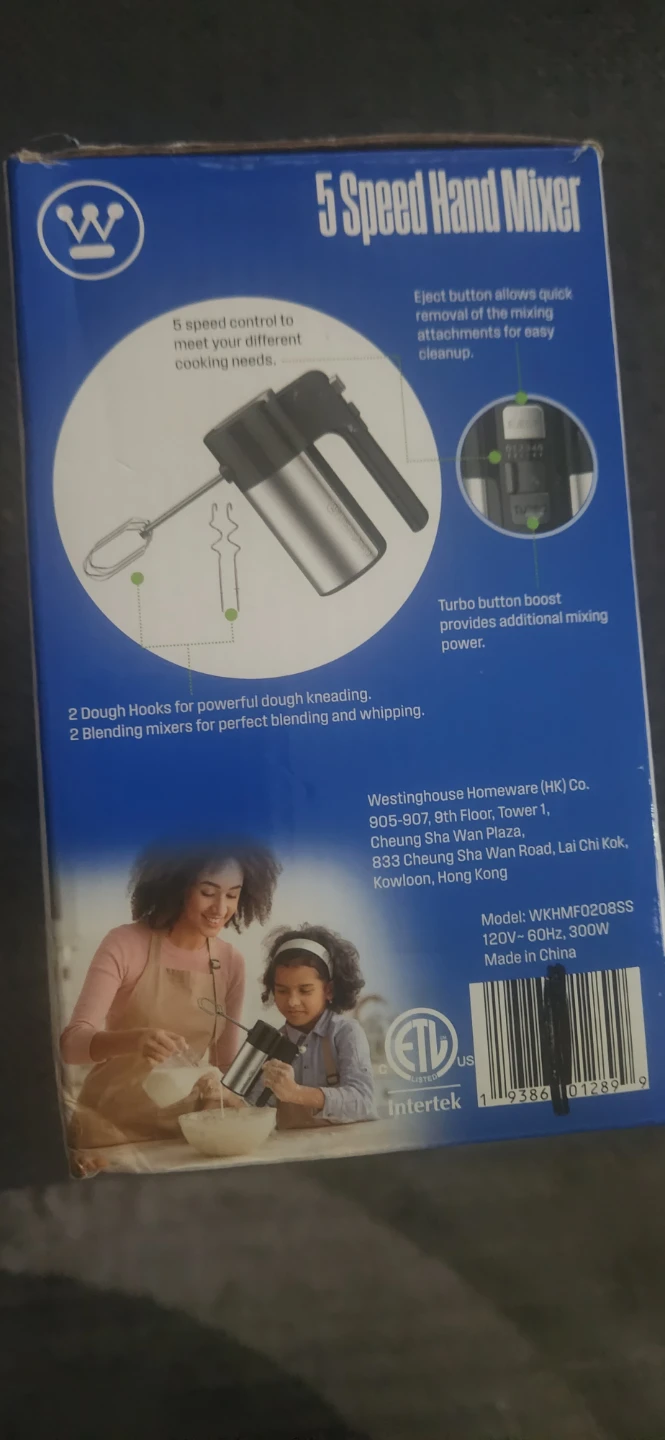 Westinghouse 5 Speed Hand Mixer - photo 2