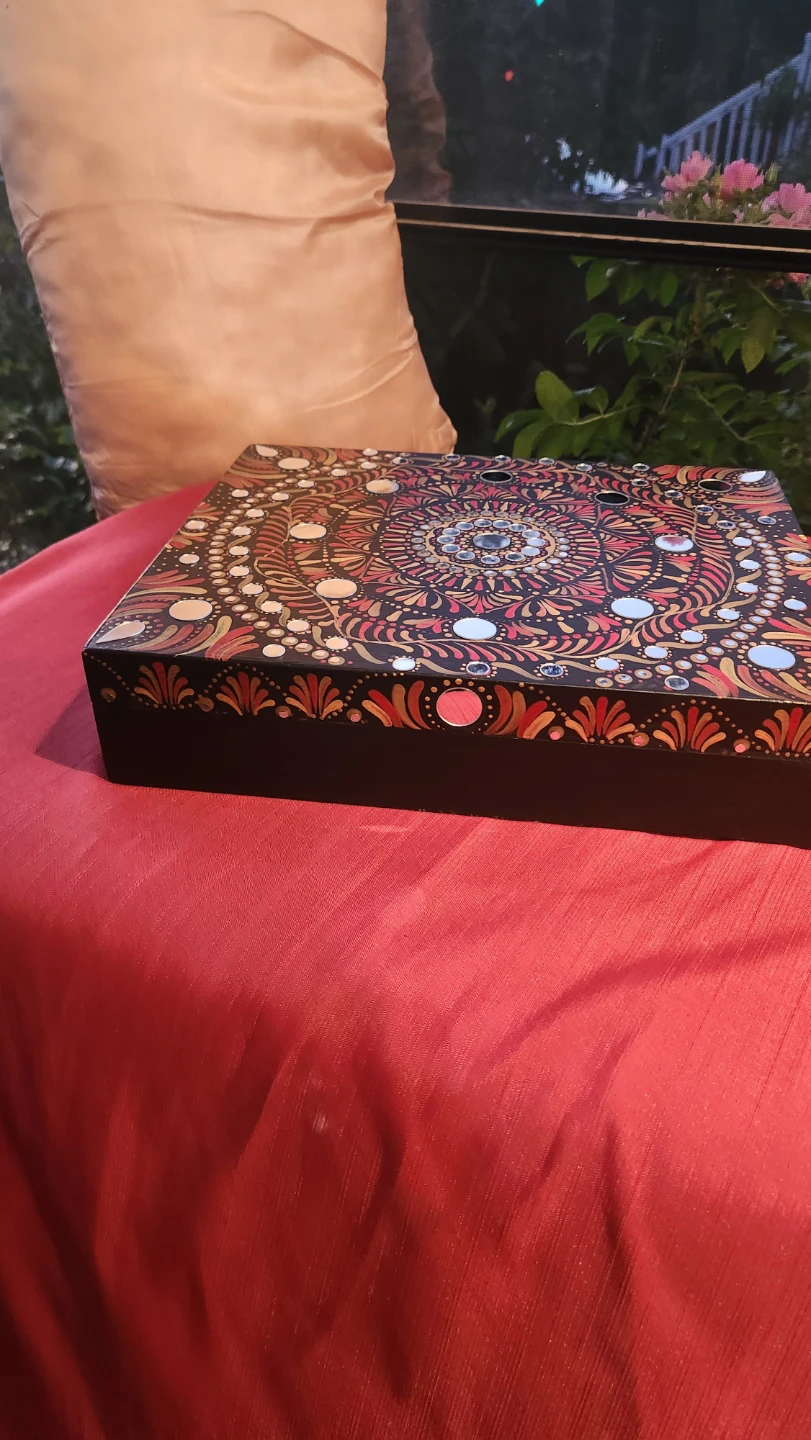 Decorative Mandala Box with Mirrors - photo 2