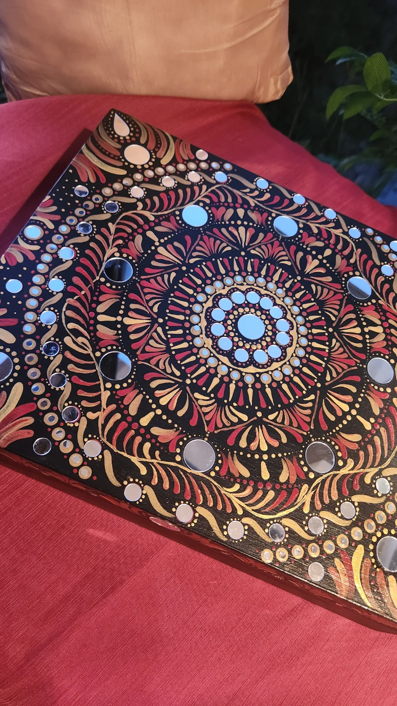 Decorative Mandala Box with Mirrors - photo 3