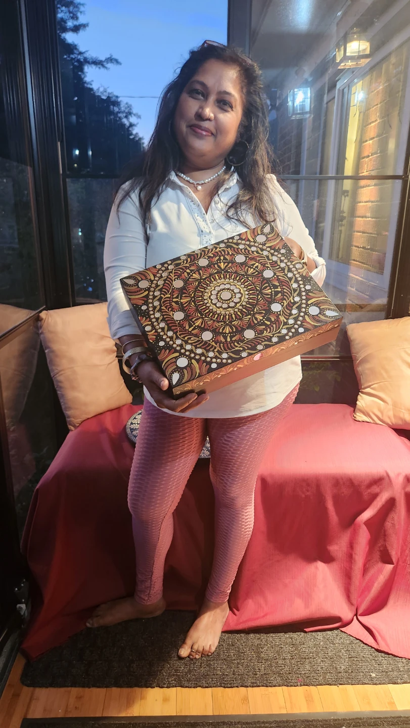 Decorative Mandala Box with Mirrors - photo 4