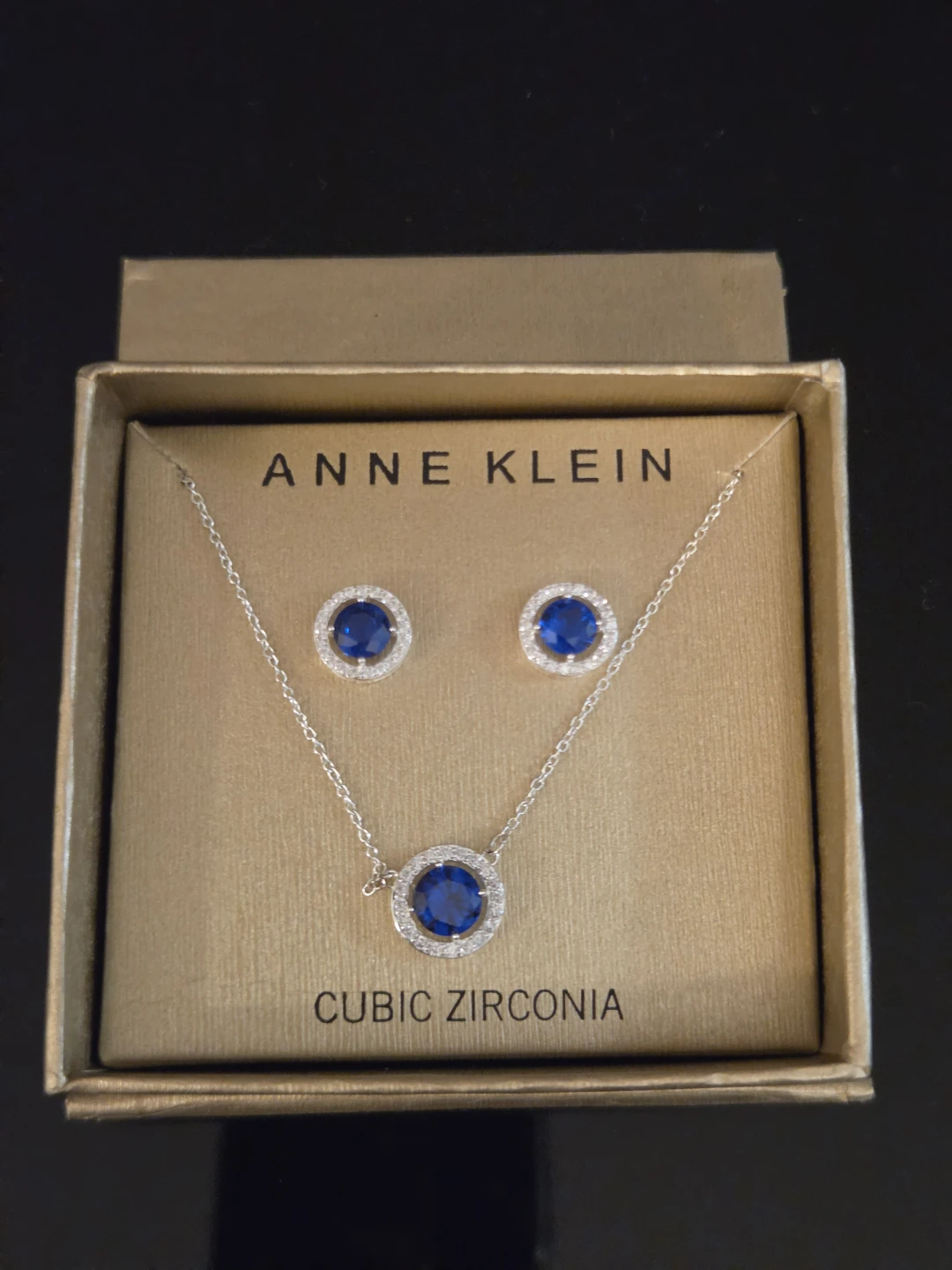 Anne Klein Cubic Zirconia Necklace and Earrings Set - photo 2