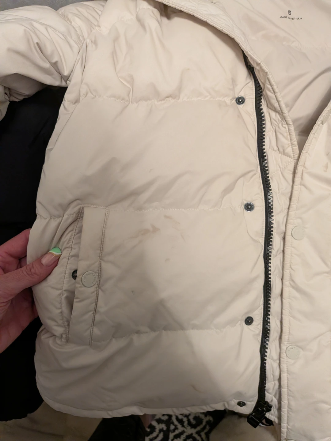 Superdry Puffer Jacket - Cream