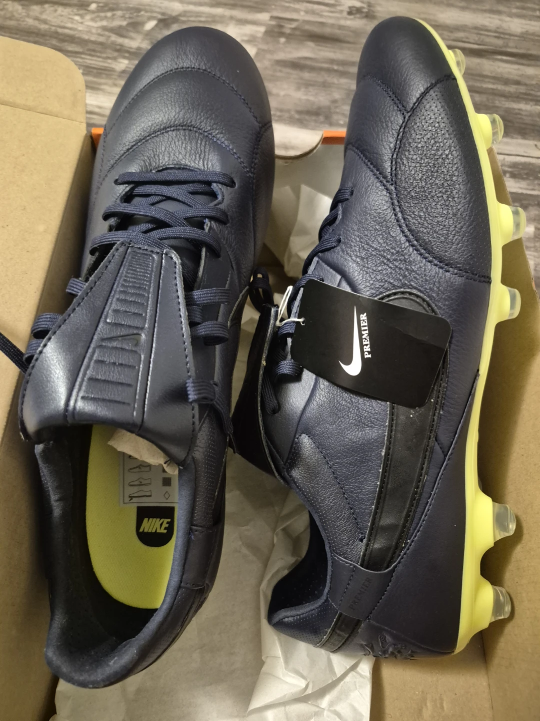 Nike Premier Blackened Blue Cleats  - Size 14 US / 48.5 EUR