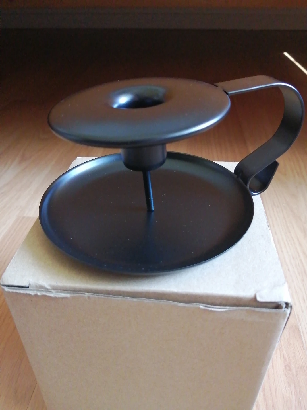 Set of 2 Black Metal Candlestick Holder - photo 2