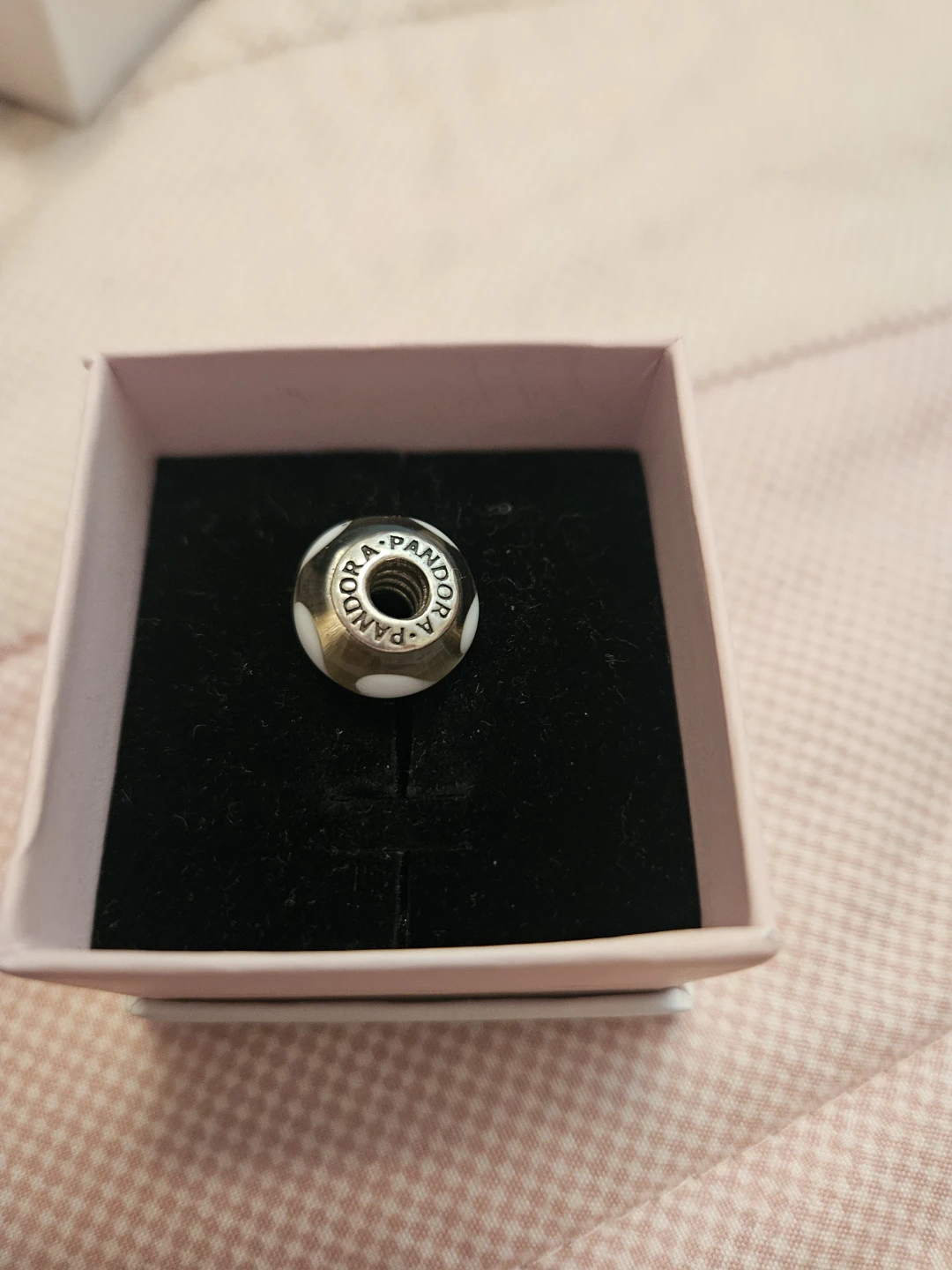Pandora Charm with White Heart Design - photo 2