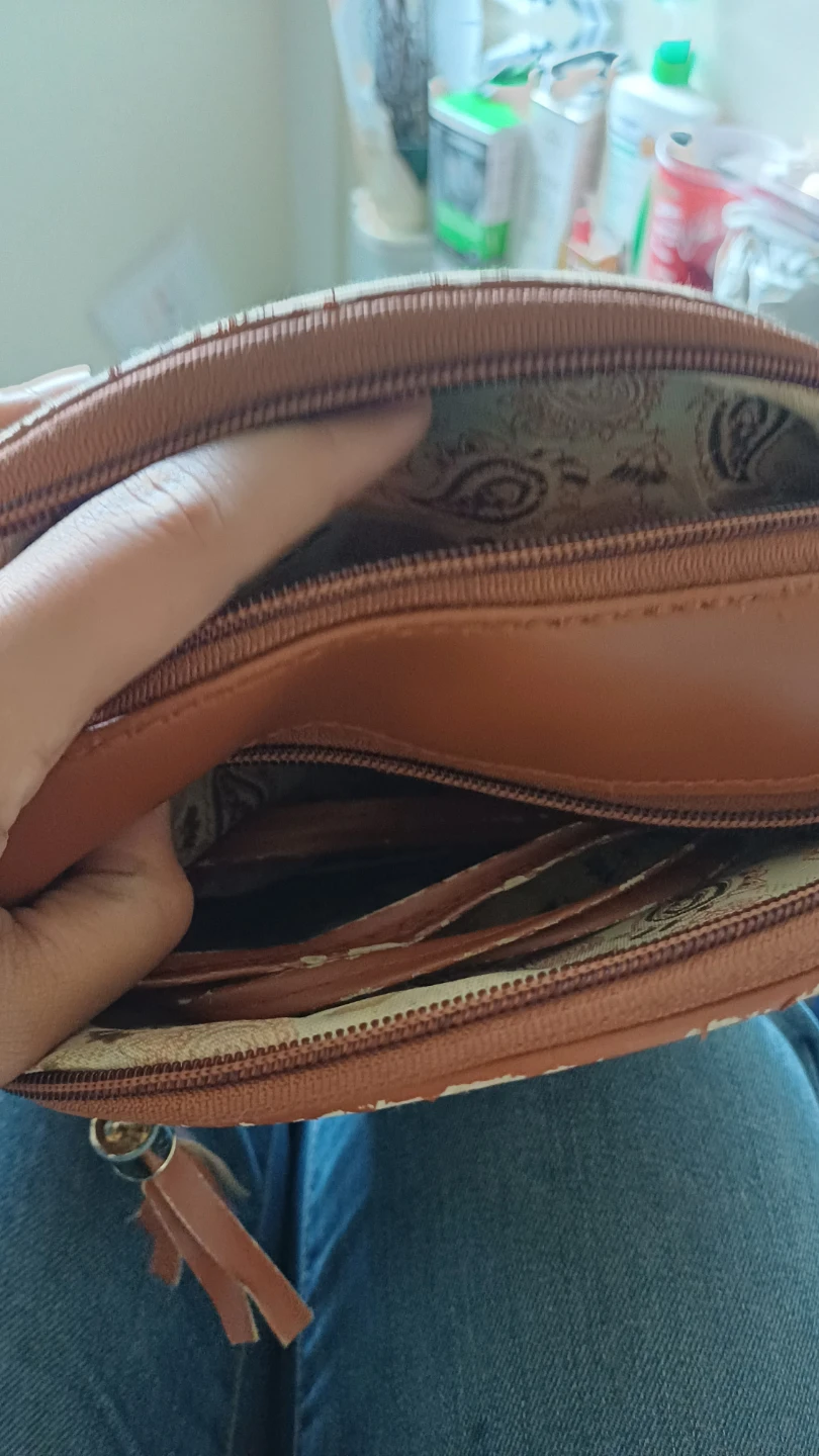 Round Patterned Crossbody Bag - photo 2
