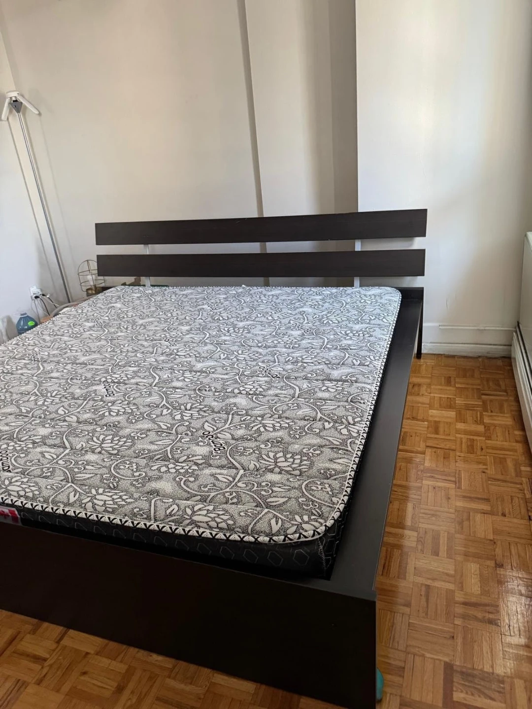 King Bed Frame + King Mattress (7 Months Old) — $400 Firm